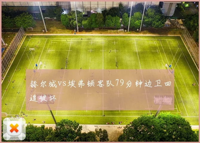 赫尔城vs埃弗顿客队79分钟边卫回追破坏